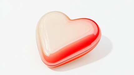 Stylish HeartShaped Candle featuring a Unique and EyeCatching Gradient Design that Captivates