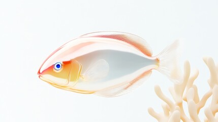 A Vibrant and Colorful Array of Tropical Fish Swimming Gracefully in a Coral Reef Environment