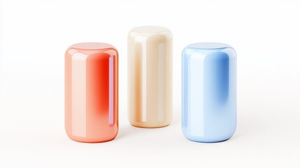 Fototapeta premium A Trendy and Modern Collection of Colorful Decorative Vases Perfect for Home Decor