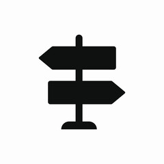 way direction icon sign vector