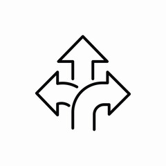 way path directions icon sign vector