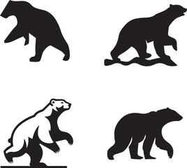 polar bear silhouette