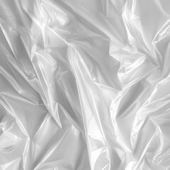 Obraz premium Texture of translucent plastic packaging foil, cellophane.Mockup of a transparent cellophane package.