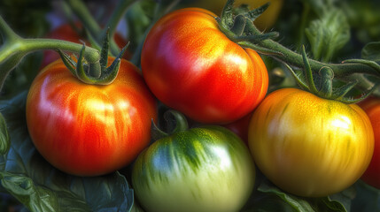 Colorful Tomato Vine