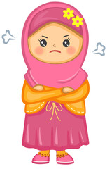 Muslim Girl Angry