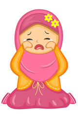 Muslim Girl Crying