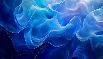 Fototapeta premium blue abstract wavy computer background