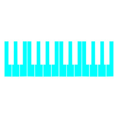 Grand Piano Organ Synthesizer Keyboard Music Logo Design Lover Art Vector Illustration Card T-Shirt Poster Sticker Graphic Print Decorative Drawing Isolated Logo Decoration Symbol Creative Cool Style
