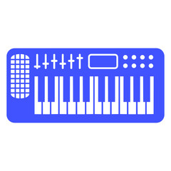 Grand Piano Organ Synthesizer Keyboard Music Logo Design Lover Art Vector Illustration Card T-Shirt Poster Sticker Graphic Print Decorative Drawing Isolated Logo Decoration Symbol Creative Cool Style
