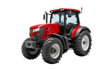 Red Tractor with Cabin