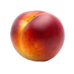 Obraz premium Stone Fruits - Nectarine. A shiny Nectarine with a red and yellow gradient, isolated on transparent backdrop.