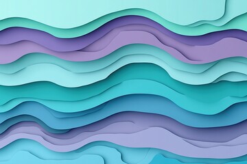Fototapeta premium A high-resolution, minimalist abstract background featuring fluid waves of vibrant colors in shades of blue and purple. 