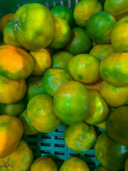 colorful South American fruits and vegetables, tubers, red, yellow, green, banana, potato, fruit