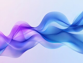 A high-resolution, minimalist abstract background featuring fluid waves of vibrant colors in shades of blue and purple.
