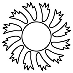 Sun Outline