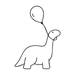 FUNY SIMPLE BLACK DINASAUR HANGING BALLOONS