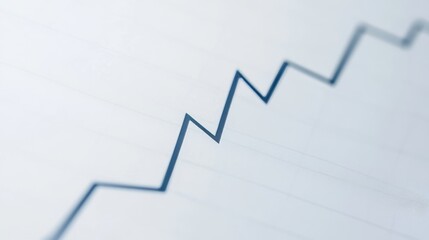 Steady Growth Line Graph: Upward Trend in GDP Over Time