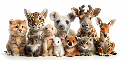 Obraz premium Adorable animals , cute, pets, furry, playful, adorable, sweet, charming, lovable, cute, cuddly, small, fluffy, tiny