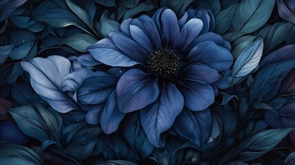 blue and white flowers, soft focus, normal blurred