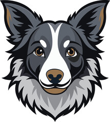 A dog colorful splash art Vector art design