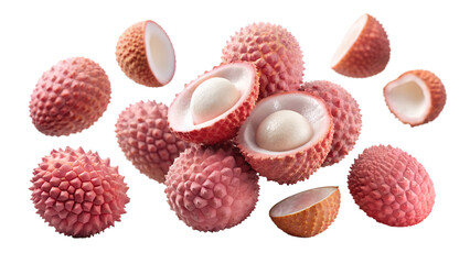 lychee fruit  isolated on transparent background png