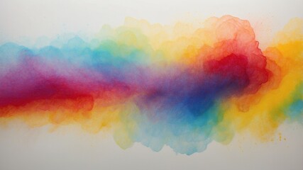Soft colorful cloud-like abstract composition