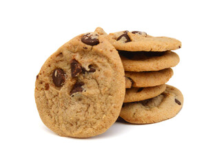 Sweet cookies isolated on a white background