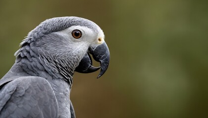 Fototapeta premium grey parrot portrait