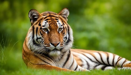 tiger in the grass