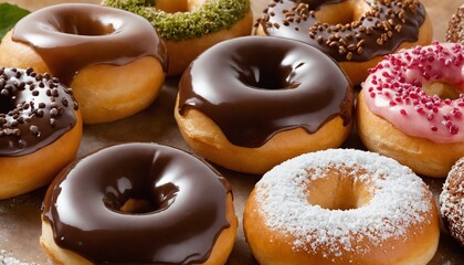 donuts with chocolate