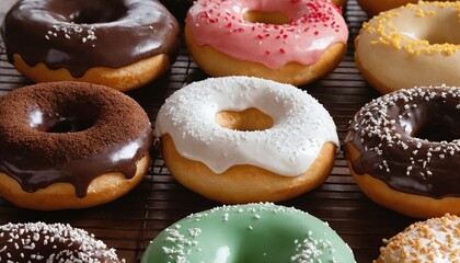 donuts with chocolate