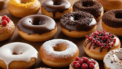 donuts with chocolate