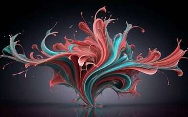 abstract background with hearts