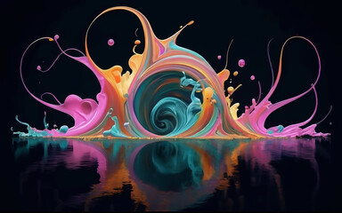 abstract background with butterflies