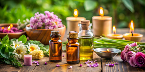 A relaxing aromatherapy session using essential oils for stress relief and relaxation , Aromatherapy, Essential oils
