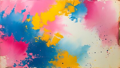 Vibrant Abstract Pink and Blue Pattern with Tie-Dye Elements for Artistic Background Design