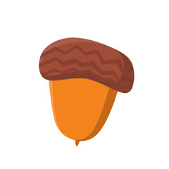 Acorn Icon. Autumn Season Concept.