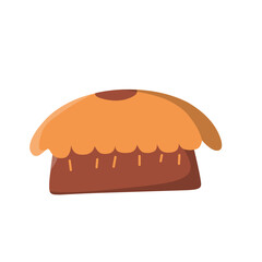 Pie Icon. Autumn Season Concept.