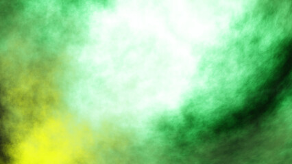 green smoke on dark background.colorful sky abstract background