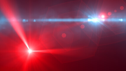 Red and blue light rays background	