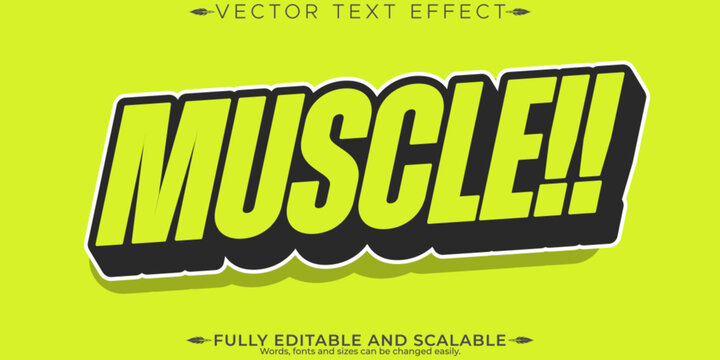 Sport text effect, editable stylish and gym text style