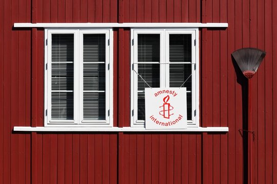 Padborg, Denmark - April 8, 2012: The Fr&oslash;slev prison camp museum in Padborg, Denmark. Fr&oslash;slev camp was an internment camp in German-occupied Denmark during World War II