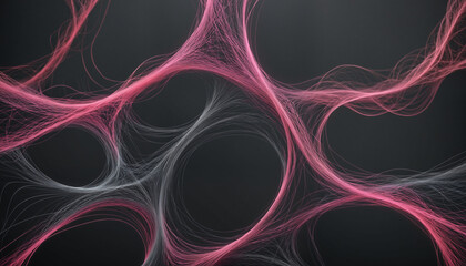 Pink Web Connections | Intelligence| neural connections art