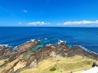 Beautiful view of Forte Beach, in Salvador, Bahia, Brazil. Circa september 2024.