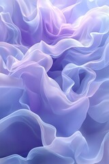 Obraz premium A high-resolution, minimalist abstract background featuring fluid waves of vibrant colors in shades of blue and purple.