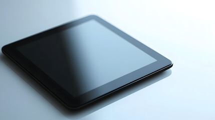 Tablet on Polished White Surface