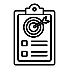 Target icon with line style