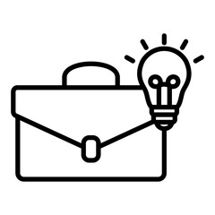 Business idea icon with line style