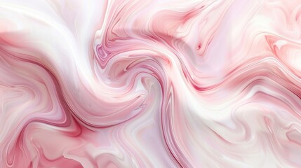 Obraz premium An abstract swirl of white and pink marble, offering a soft and artistic background for creative projects