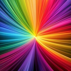 Rainbow of colors bursting from the center